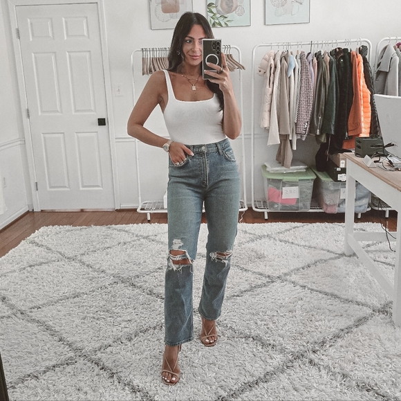 Agolde Wilder high rise straight leg jeans - Picture 2 of 11